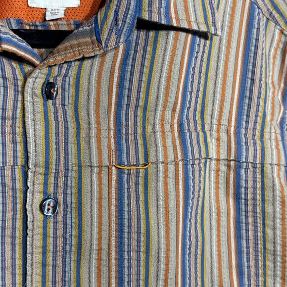 The Territory Ahead Shirt Mens MT Multicolor Stripe Outdoor Southwestern fish - Picture 4 of 8